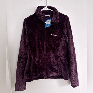 NWT Columbia fuzzy zip up